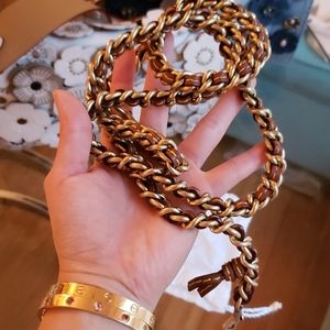 Coach chain strap gold